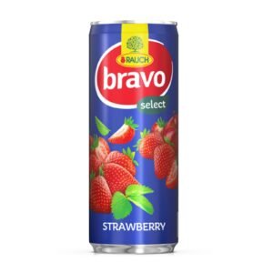 BRAVO STRAWBERRY DRINK 24x250ML