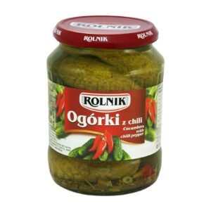 ROLNIK OGORKI Z CHILI - CUCUMBERS WITH CHILI PEPPER 6x720ML