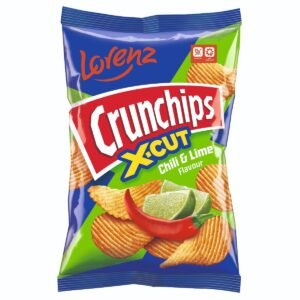 LORENZ CRUNCHIPS X-CUT CHILI LIME 12X130G