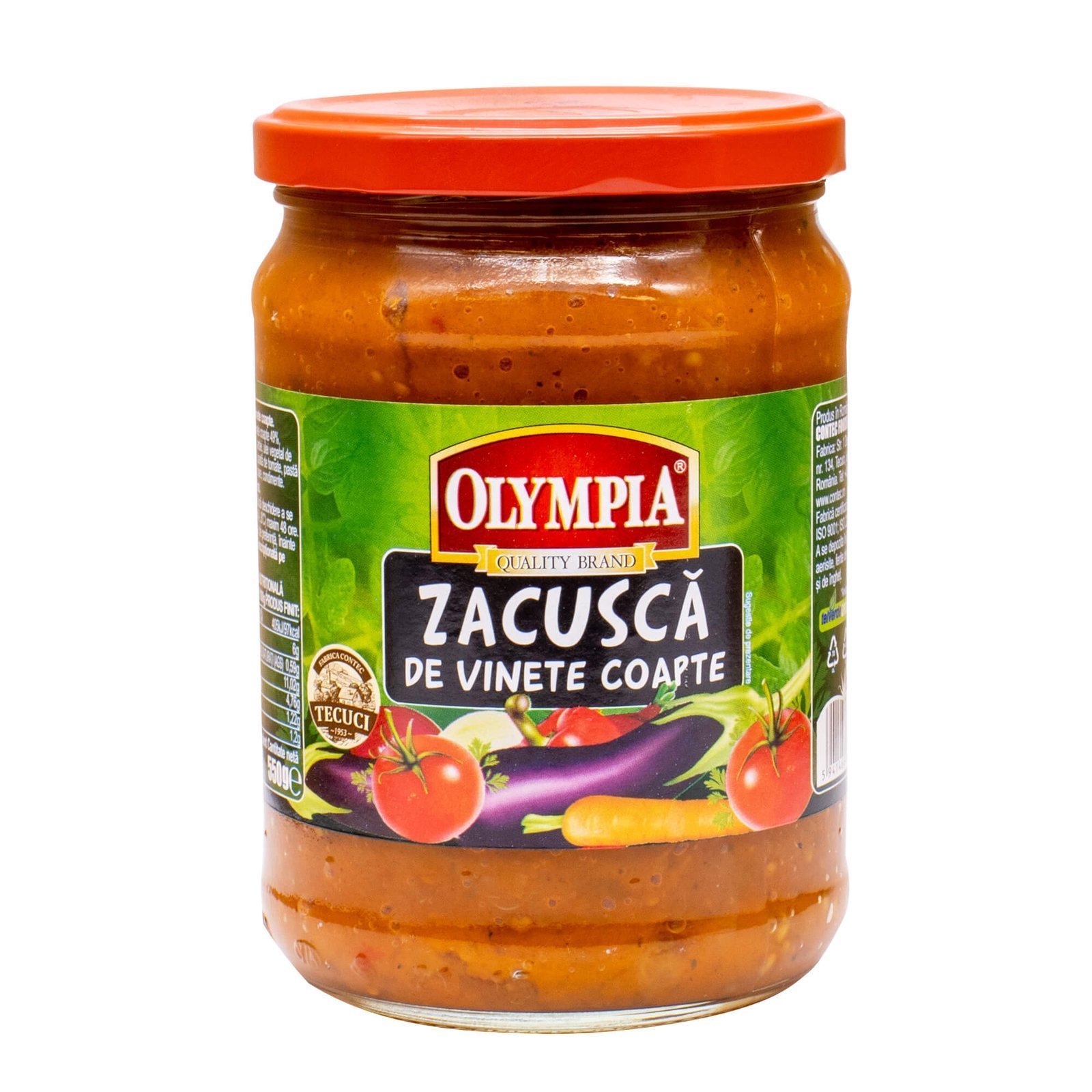 OLYMPIA EGGPLANTS SNACK (ZACUSCA DE VINETE) 6x314ML