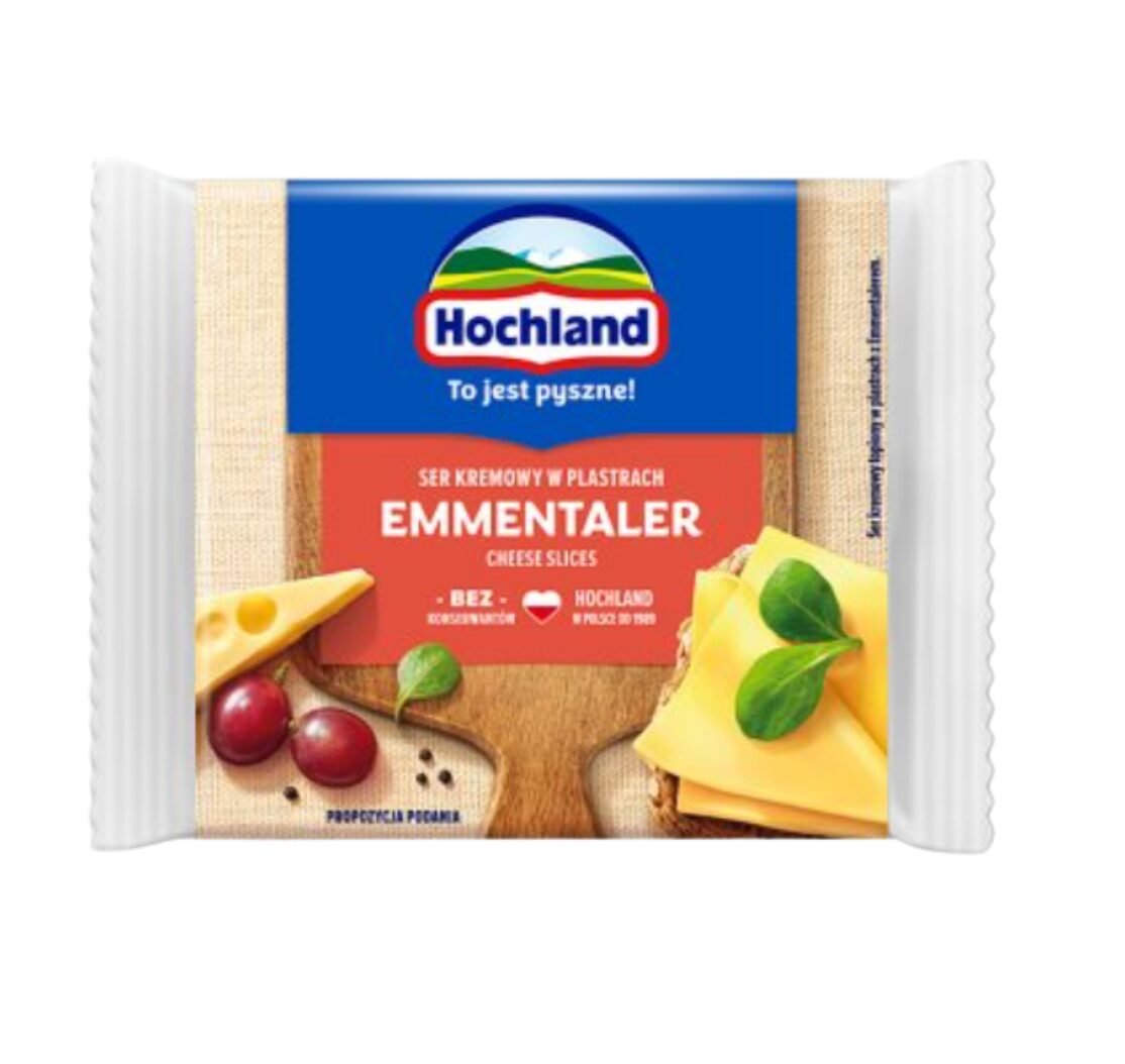 HOCHLAND TOST CHEESE- EMMENTALER 12X130G