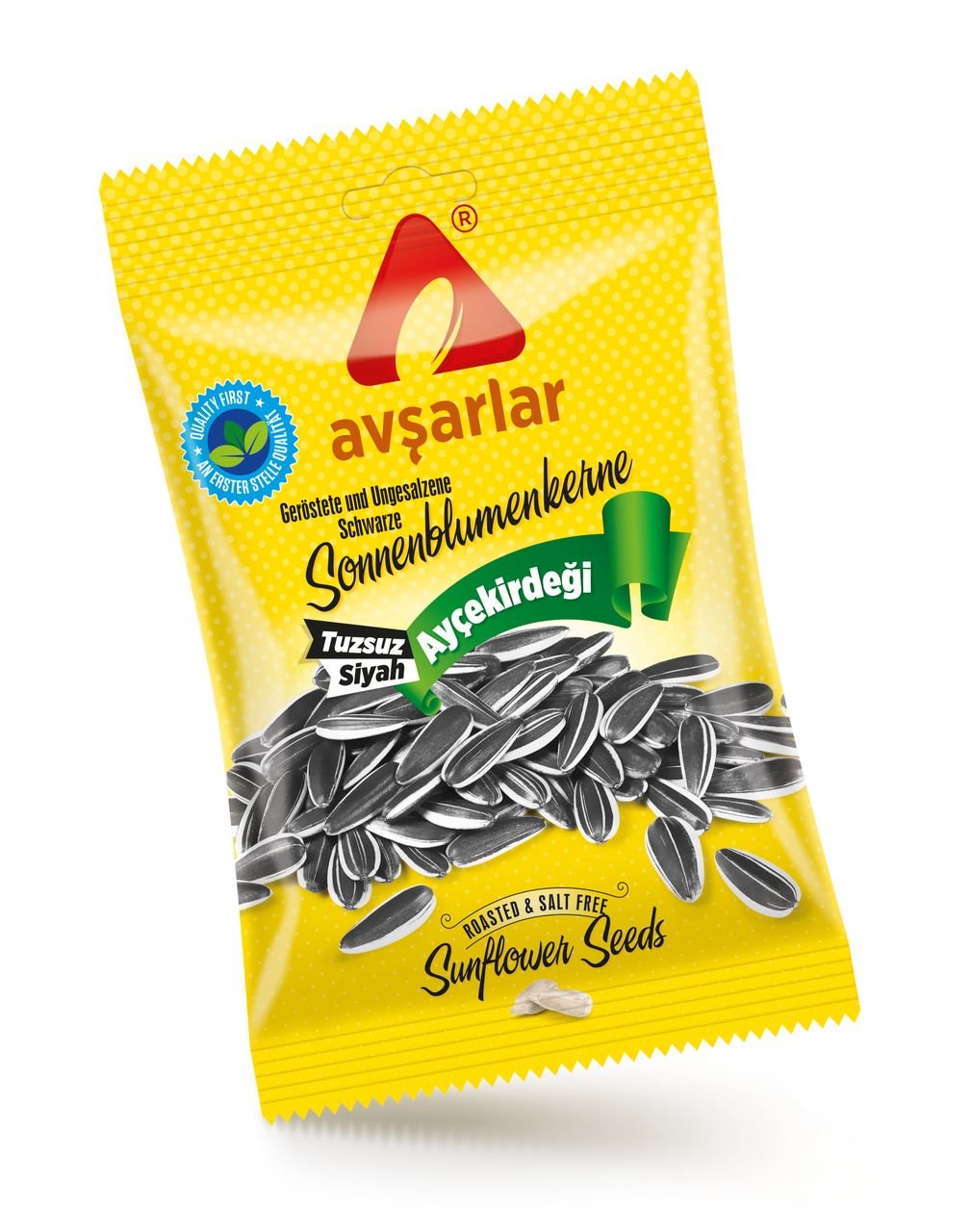 Avsarlar Roasted Unsalted Black Sunflower Seeds Tuzsuz Siyah Cekirdek